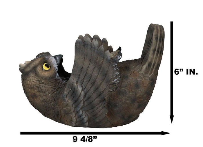 Ebros Gift Ebros Wisdom Of The Forest Great Horned Owl Wine Holder Owl Wine Caddy Figurine