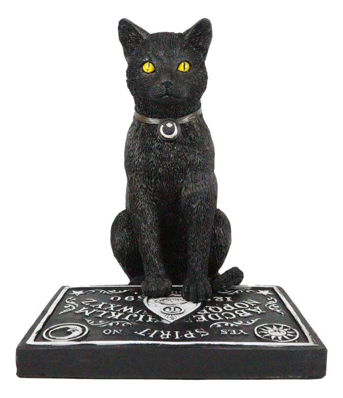 Ebros Gift Ebros Witching Hour Halloween Black Cat With Ouija Spirit Board & Planchette Figurine