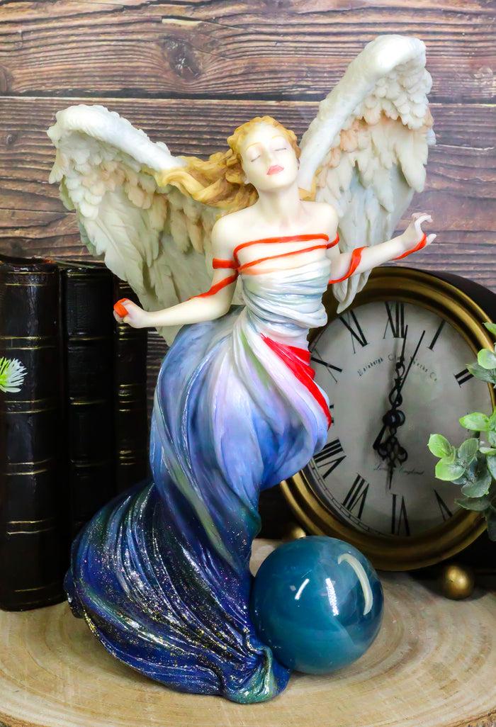 ebros gift Ebros Written in the Wind Sheila Wolk Angel Statue 10.25"H Celestial Angel With Moon
