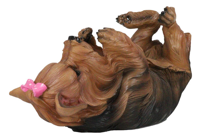 Ebros Gift Ebros Yorkie Canine Dog Wine Bottle Holder Figurine 10.5" Long