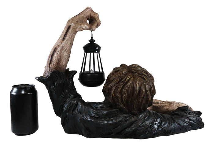 Ebros Gift Ebros Zombie Crawling Out Of Grave Solar LED Lantern Figurine Dead Rising 18.5"L