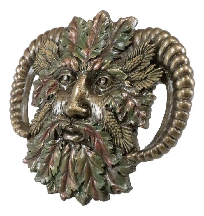 Ebros Gift Ebtos Horned God Autumn Fall Season Greenman Spirit Wall Decor Plaque 7"Wide