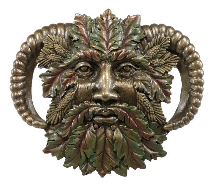 Ebros Gift Ebtos Horned God Autumn Fall Season Greenman Spirit Wall Decor Plaque 7"Wide