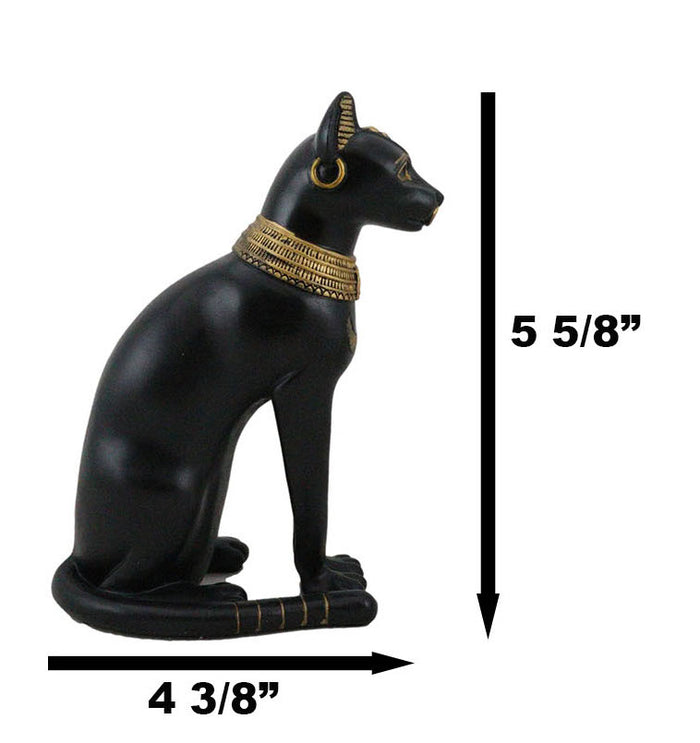 Ebros Gift Egyptian Ancient God Deity Small Bastet Figurine Ubasti Bast Cat Motherhood Home