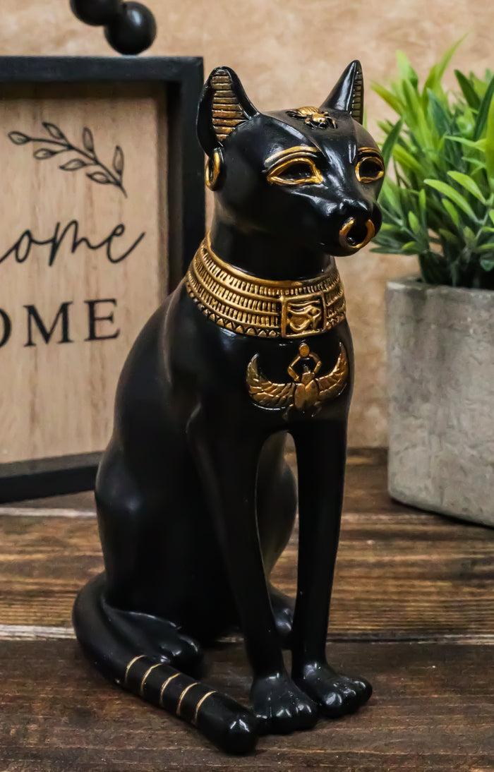 ebros gift Egyptian Ancient God Deity Small Bastet Figurine Ubasti Bast Cat Motherhood Home