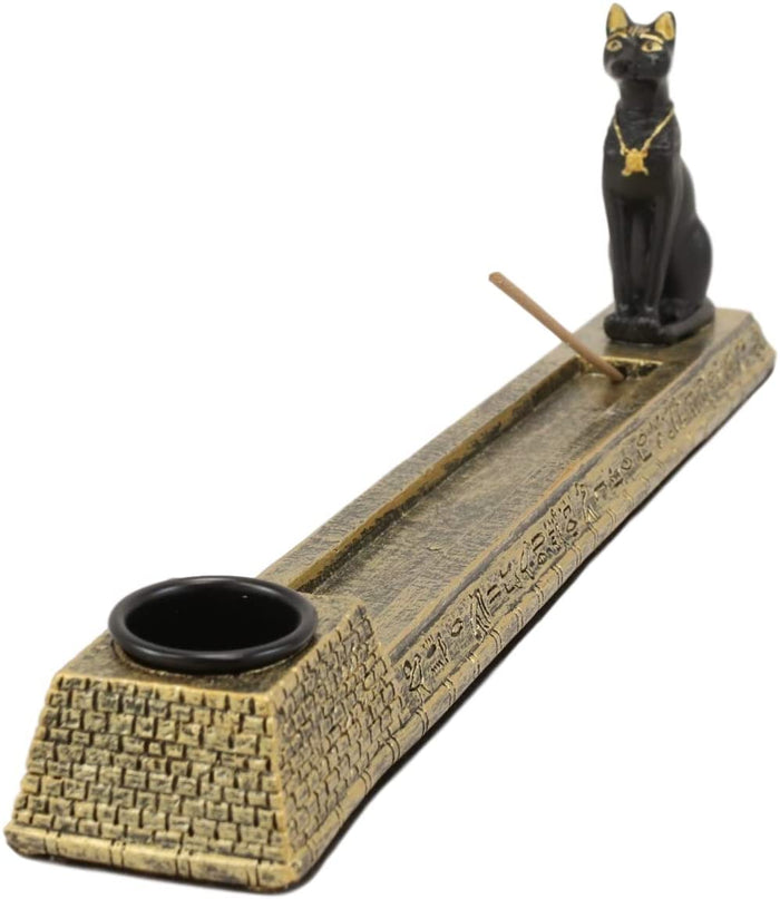 Ebros Gift Egyptian Bastet Incense Holder Egypt Cat Aroma Scent Collectible
