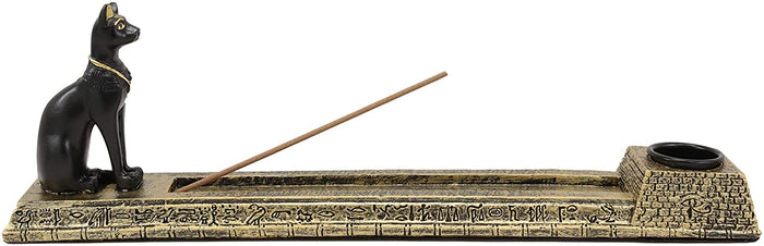 Ebros Gift Egyptian Bastet Incense Holder Egypt Cat Aroma Scent Collectible