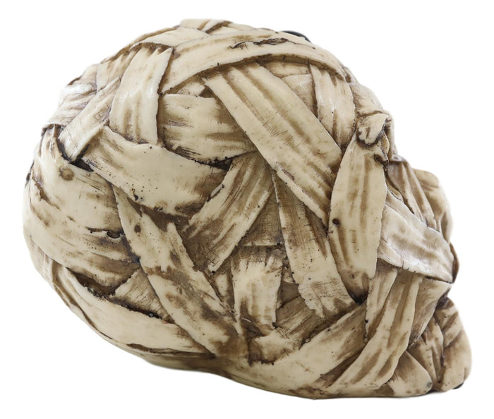 Ebros Gift Egyptian Corpse Mummy Bandaged Skull With Scarab Statue Halloween Macabre Decor