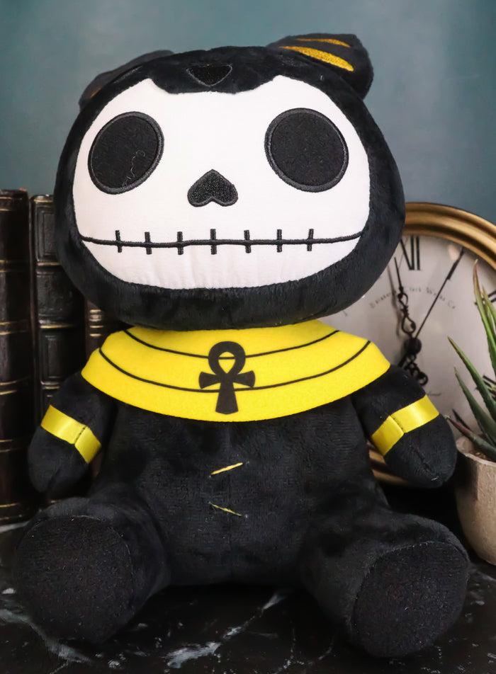 ebros gift Egyptian Deity God Anubis Furrybones Skeleton Plush Toy Doll 11"H Furry Bones