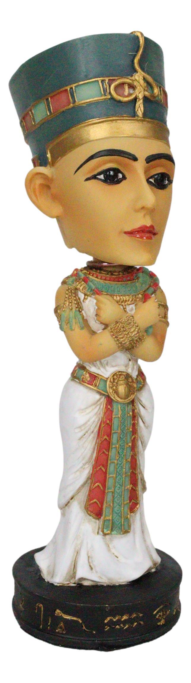 Ebros Gift Egyptian Dynasty Queen Nefertiti Neferneferuaten Bobblehead Figurine Egypt Toy
