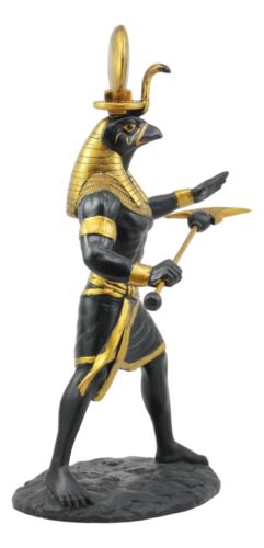 Ebros Gift Egyptian God Horus Ra With Sun And Uraeus Disc Statue Deity Of Sun War And Sky