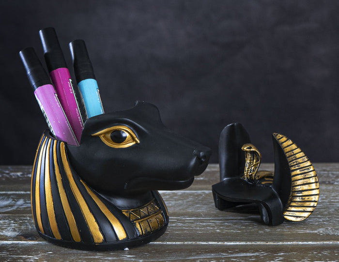 ebros gift Egyptian God Of Afterlife And Mummies Anubis Decorative Box Or Stationery Holder