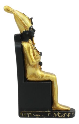 Ebros Gift Egyptian God Of Afterlife Underworld Osiris On Throne Dollhouse Miniature Statue