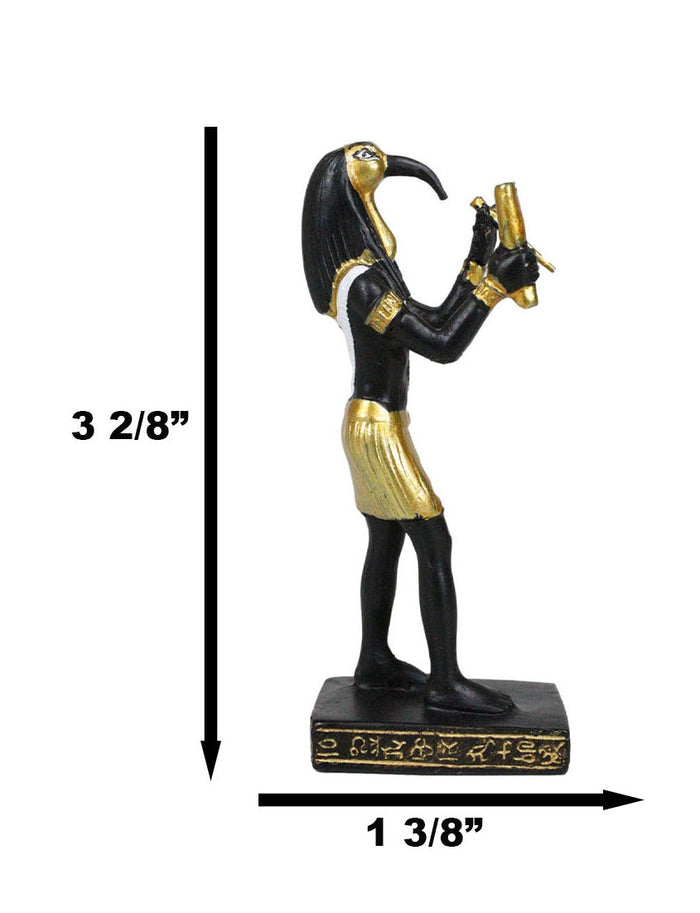 Ebros Gift Egyptian God Of Technology Wisdom Thoth Dollhouse Miniature Statue Gods Of Egypt