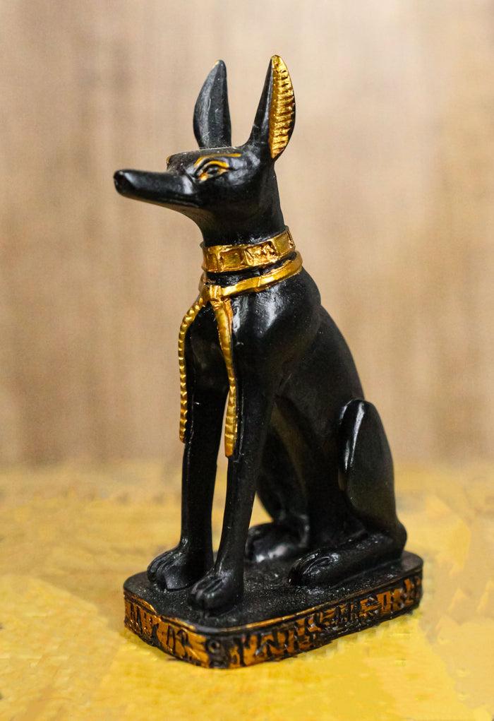 Ebros Gift Egyptian God Of The Afterlife And Mummy Anubis Dog Dollhouse Miniature 3"H