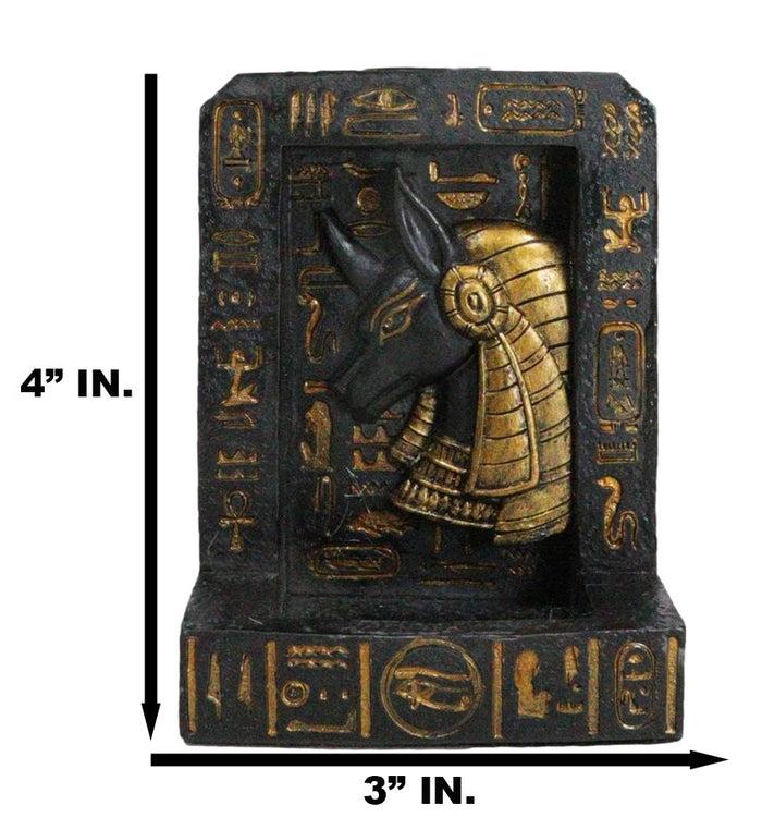 Ebros Gift Egyptian God Of The Dead Anubis Hieroglyphs Backflow Incense Burner Figurine