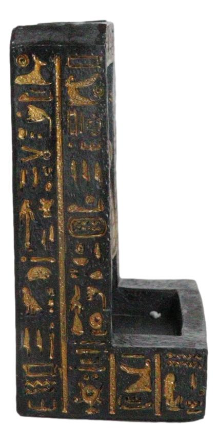 Ebros Gift Egyptian God Of The Dead Anubis Hieroglyphs Backflow Incense Burner Figurine