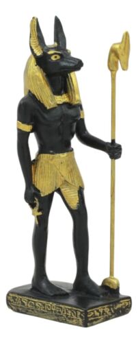 Ebros Gift Egyptian God Of The Dead Mummy Anubis Dollhouse Miniature Statue Gods Of Egypt