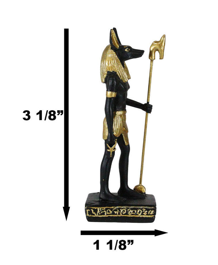 Ebros Gift Egyptian God Of The Dead Mummy Anubis Dollhouse Miniature Statue Gods Of Egypt