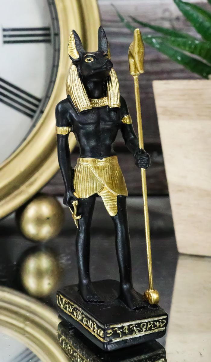 ebros gift Egyptian God Of The Dead Mummy Anubis Dollhouse Miniature Statue Gods Of Egypt
