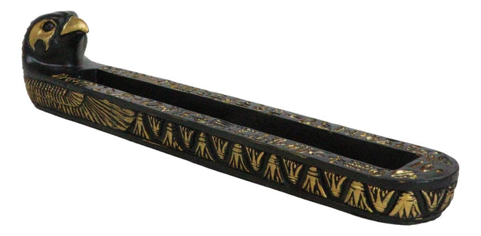 Ebros Gift Egyptian God Of The Sky Horus Falcon Bird With Hieroglyphs Incense Burner Holder