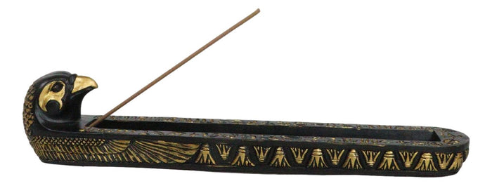 Ebros Gift Egyptian God Of The Sky Horus Falcon Bird With Hieroglyphs Incense Burner Holder