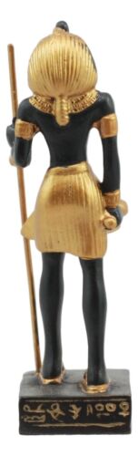 Ebros Gift Egyptian God Pharaoh Amun The Guardian Miniature Figurine 3.25"H