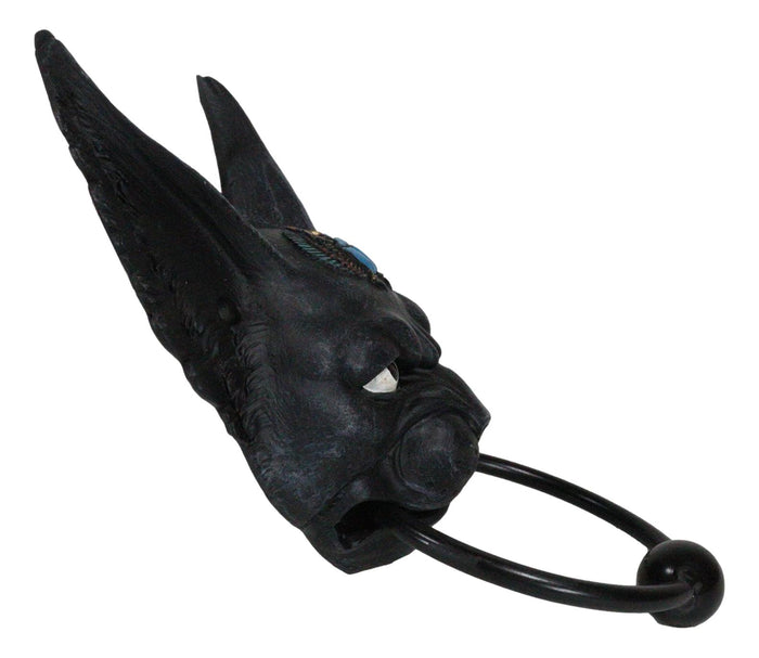 Ebros Gift Egyptian Goddess Bastet With Scarab Amulet On Temple Decorative Door Knocker