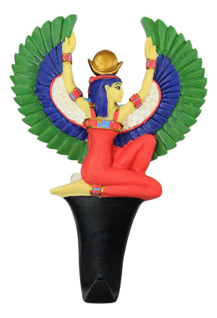 Ebros Gift Egyptian Goddess Isis With Open Wings Wall Hook Decor Accent For Coats Leashes