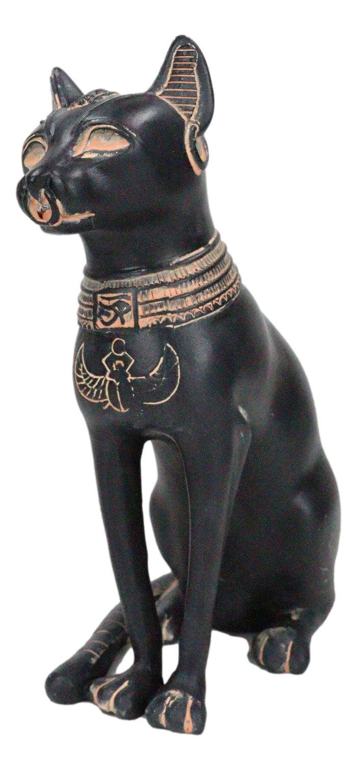 Ebros Gift Egyptian Goddess Of Fertility Bastet Cat Figurine In Rustic Clay Antique Finish