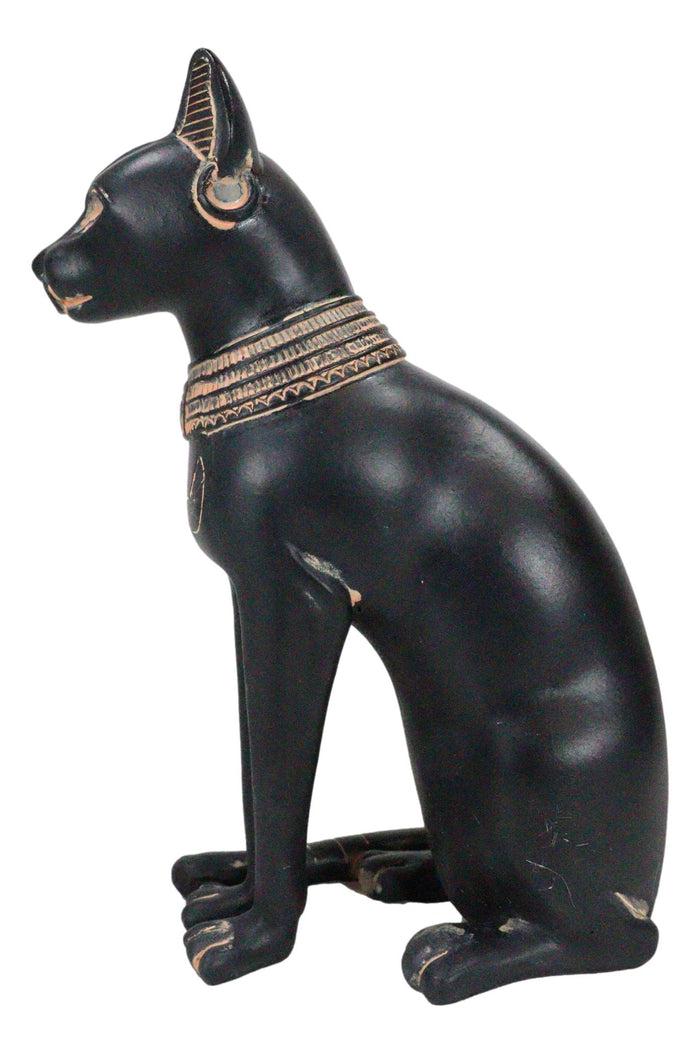 Ebros Gift Egyptian Goddess Of Fertility Bastet Cat Figurine In Rustic Clay Antique Finish