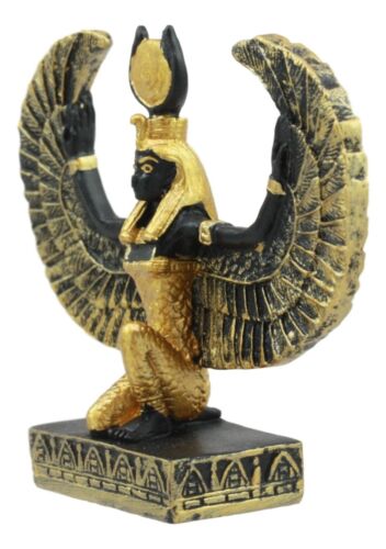 Ebros Gift Egyptian Goddess Of Magic Isis With Open Wings Dollhouse Miniature Statue