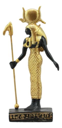 Ebros Gift Egyptian Goddess Of Motherhood Hathor Dollhouse Miniature Statue Gods Of Egypt