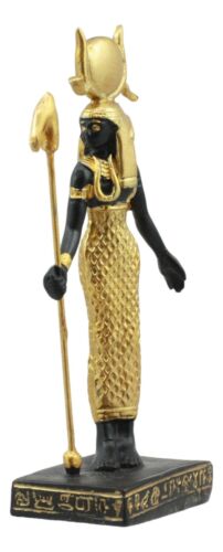Ebros Gift Egyptian Goddess Of Motherhood Hathor Dollhouse Miniature Statue Gods Of Egypt