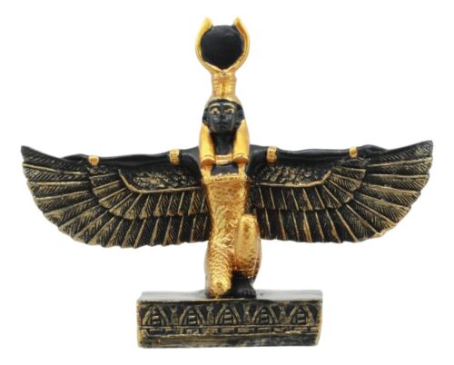 Ebros Gift Egyptian Goddess Of Motherhood Isis With Open Wings Dollhouse Miniature Statue