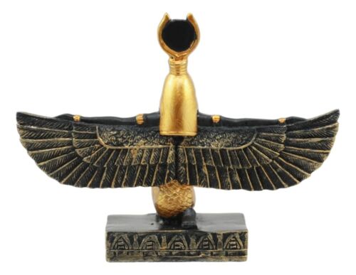 Ebros Gift Egyptian Goddess Of Motherhood Isis With Open Wings Dollhouse Miniature Statue