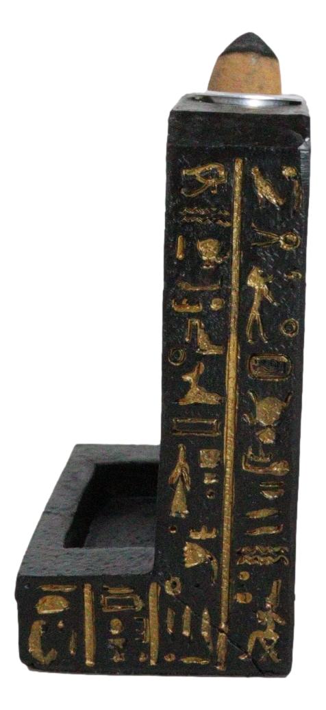 Ebros Gift Egyptian Goddess Of Protection Bastet Hieroglyphs Backflow Incense Burner Decor