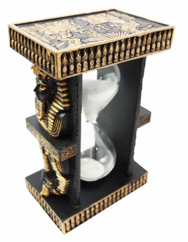 Ebros Gift Egyptian King Pharaoh Tutankhamun And Queen Nefertiti Sandtimer Desktop Figurine
