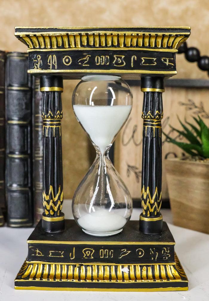 ebros gift Egyptian King Pharaoh Tutankhamun Eye of Horus Wedjat and Hieroglyphs Sandtimer