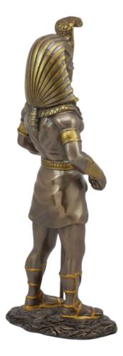 Ebros Gift Egyptian Pharaoh King Tut With Cobra Sceptre & Royal Nemes Statue Gods Of Egypt