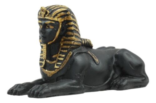 ebros gift Egyptian Pyramid Tomb Guardian Sphinx Androsphinx Dollhouse Miniature Figurine