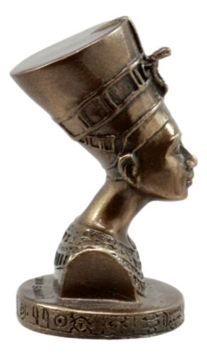 Ebros Gift Egyptian Queen Nefertiti With Cobra Crown Bust Decorative Figurine Miniature