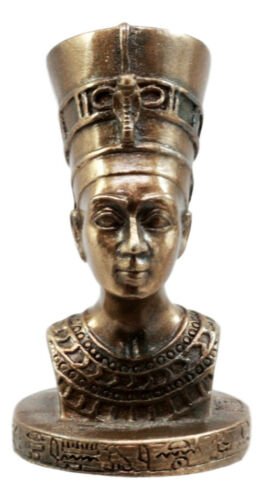 ebros gift Egyptian Queen Nefertiti With Cobra Crown Bust Decorative Figurine Miniature