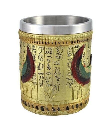 Ebros Gift Egyptian Theme Winged Isis Goddess Of Magic & Home Coffee Cup Mug Beer Tankard
