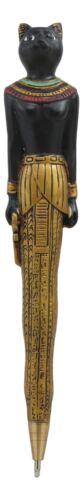 Ebros Gift Egyptian Ubasti Temple Of Bast Bastet Cat Ballpoint Pen Set Of 6 Gods Of Egypt