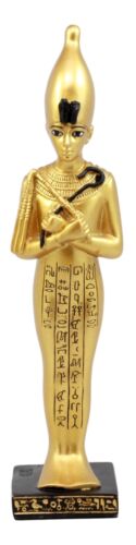 Ebros Gift Egyptian Ushabti Funerary Figurine Shawabti Pharaoh With Hieroglyphs Statue