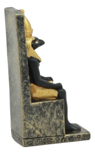 Ebros Gift Egyptian War And Sky God Horus Seated On Throne Dollhouse Miniature Figurine