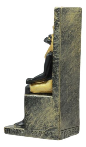 Ebros Gift Egyptian War And Sky God Horus Seated On Throne Dollhouse Miniature Figurine
