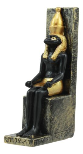ebros gift Egyptian War And Sky God Horus Seated On Throne Dollhouse Miniature Figurine
