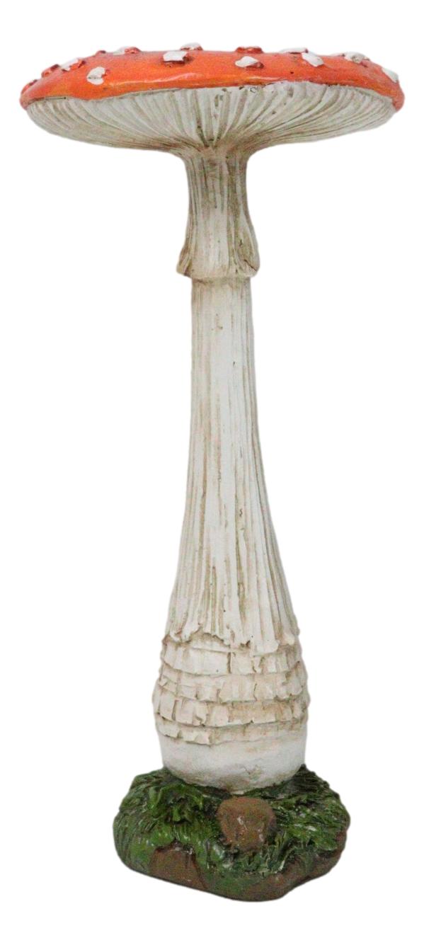Ebros Gift Enchanted Fairy Garden Pillar Toadstool Mushroom Home Decor Figurine 6.75"H